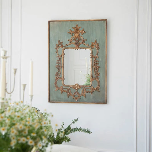 WOOD VINTAGE MIRROR