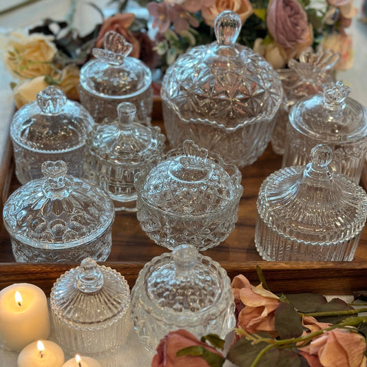 Crystal Glass Storage Jar